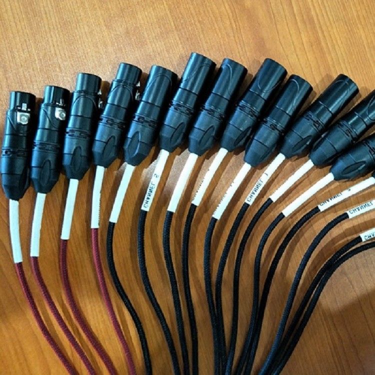 20 채널 뱀 케이블 저 프로필 XLR 전송 회로 보드 XLR 스플리터 100 피트