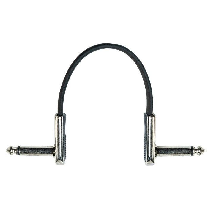 6.35mm 오른쪽 니켈 효과 페달 리드 기기 케이블 2 PCS 팩 바스 패치 케이블