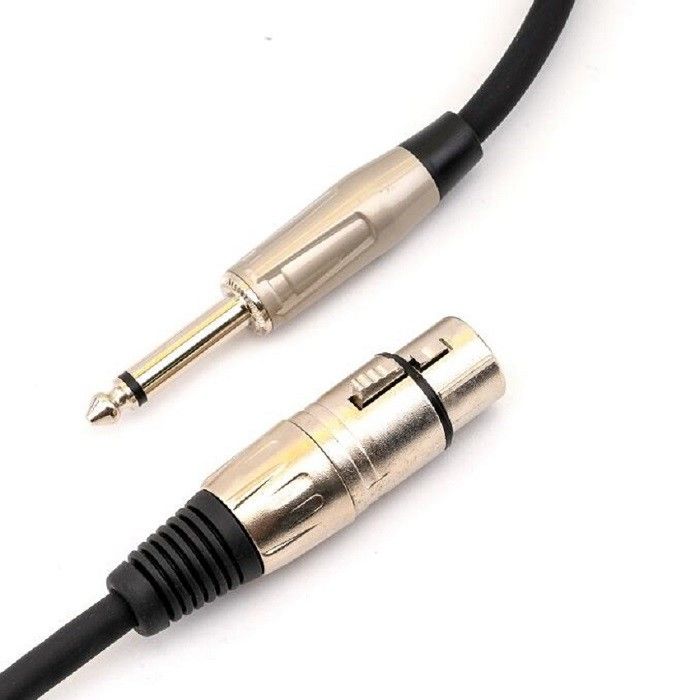 Awg22 XLR 마이크 케이블 6.35mm 10 Ft XLR 케이블 XLR 1/4