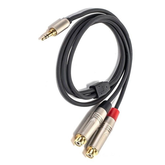 3.5mm Y 스플리터 케이블 RCA Y 오디오 케이블 3.5mm 스테레오 2* RCA 스피커