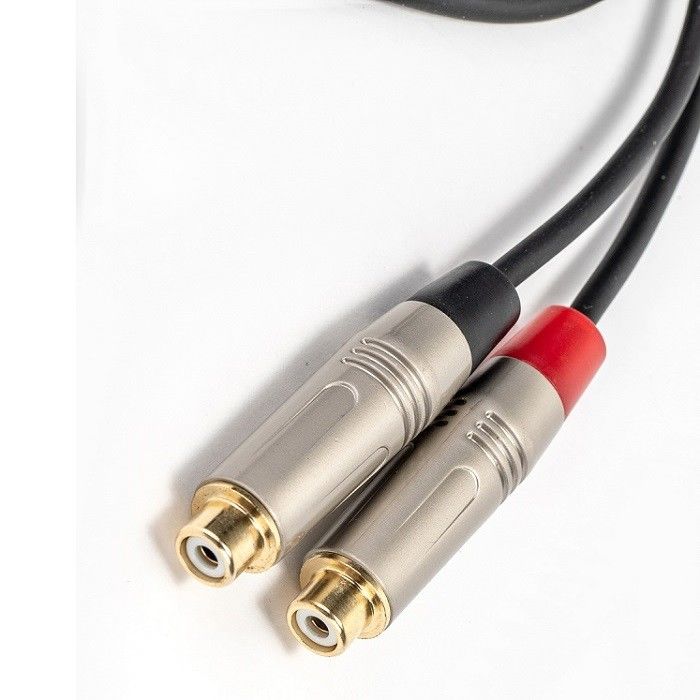 오디오 Y 스플리터 케이블 3.5mm 스테레오 로 듀얼 RCA 스피커 믹서