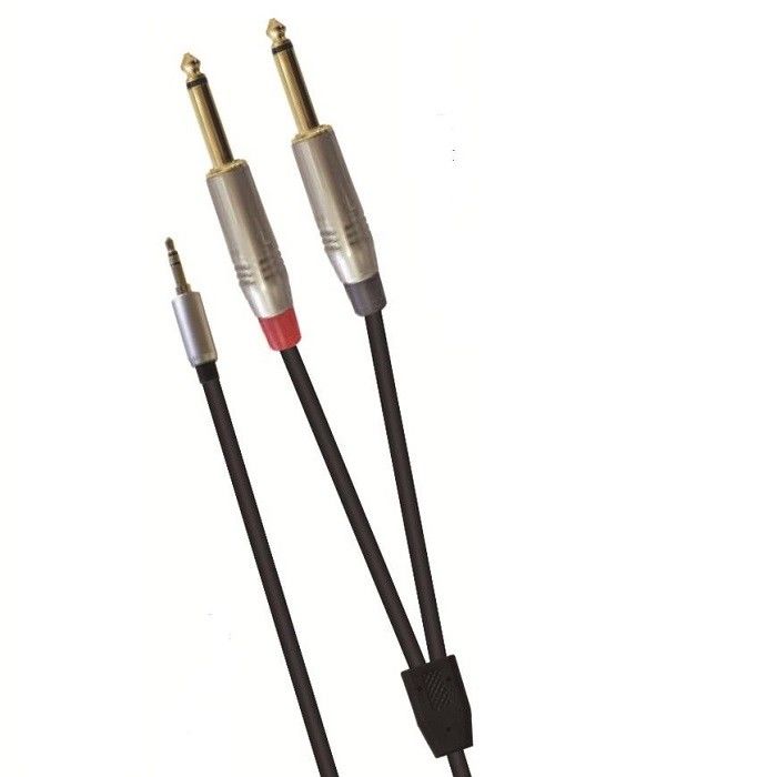 오디오 Y 스플리터 어댑터 3.5mm 스테레오 두 번째 1/4 인치 스피커 믹서