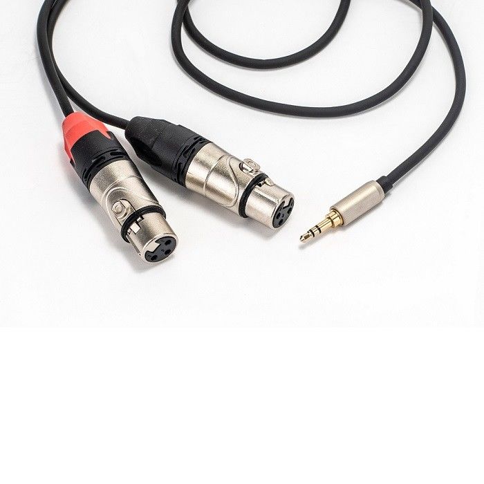여성 Y 스플리터 어댑터 케이블 3.5mm 스테레오 두중 XLR 오디오 케이블 스피커
