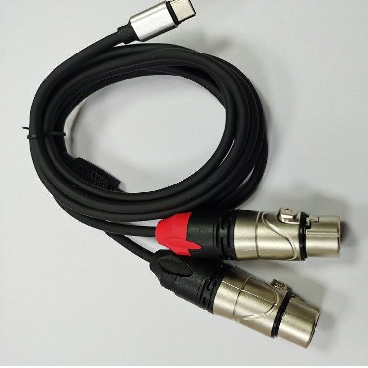 DAC C에서 듀얼 XLR 여성 오디오 케이블 Y 스플리터 내장 강력한 DAC 칩